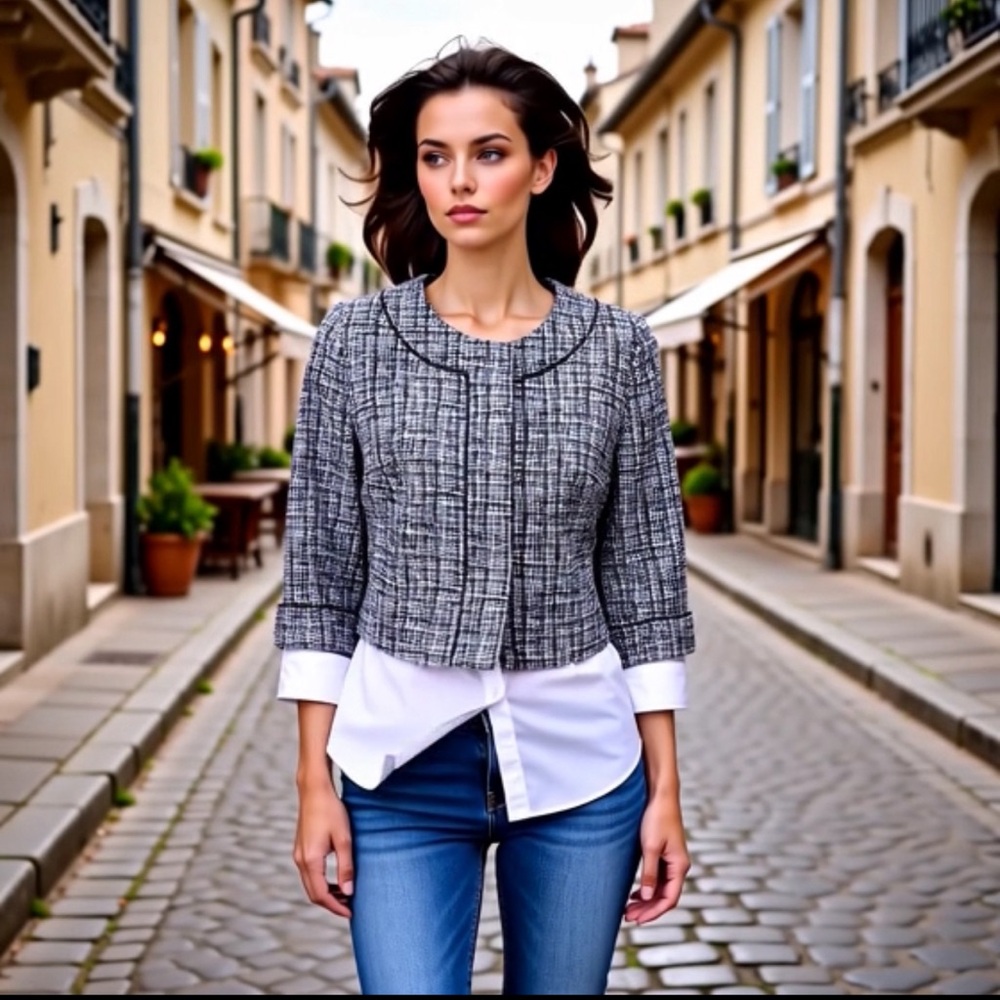 White House Black Market. WHBM. Jacket blazer top.